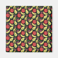 Fruit motif transparent | fruits tropicaux colorés