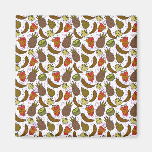 Aimant Fruit motif transparent motif de surface de frui