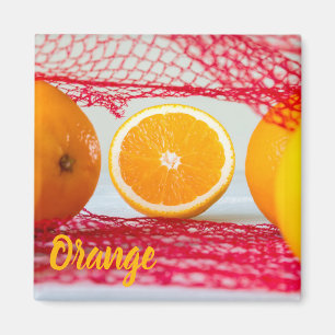 Aimant Fruit orange pour végétalien et végétalien