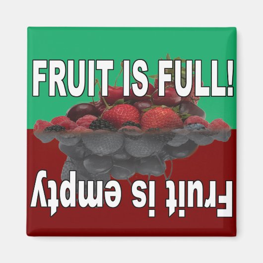 Aimant Fruit plein et Fruit vide (Devant)