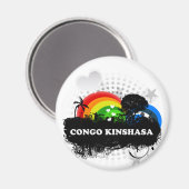 Aimant Fruité mignonne Congo Kinshasa (Recto/Verso)