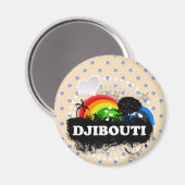 Aimant Fruité mignonne Djibouti (Recto/Verso)