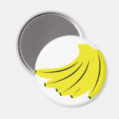 Aimant fruits de bananes jaunes (Recto/Verso)