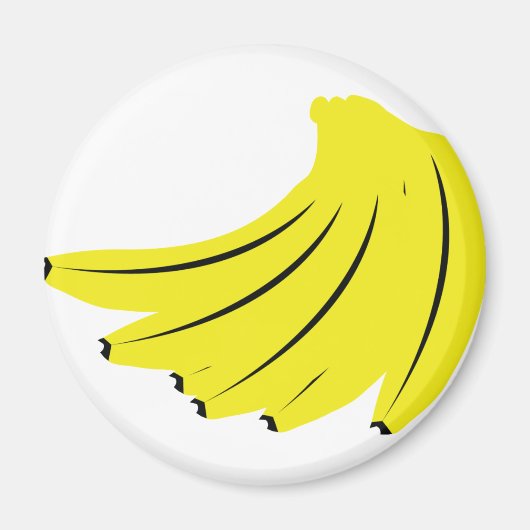 Aimant fruits de bananes jaunes (Devant)