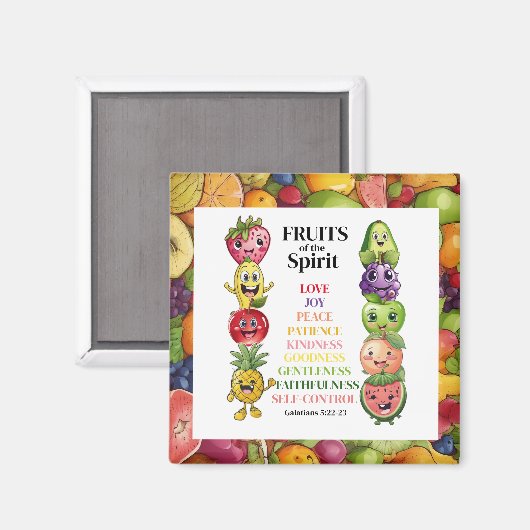 Aimant Fruits de l'Esprit (Recto/Verso)