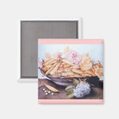 AIMANT FRUITS DE SAISON 6 - HARICOTS ET ROSE (Recto/Verso)