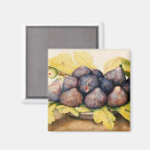 AIMANT FRUITS DE SAISON / PLAQUE AUX FIGUES ET FEUILLES V (Recto/Verso)