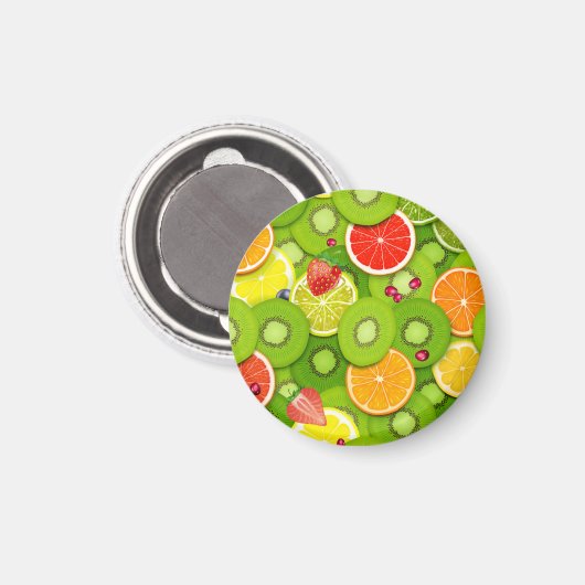 Aimant Fruits d'été 2 (Recto/Verso)