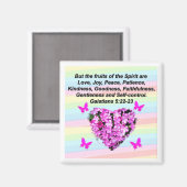 AIMANT FRUITS FLORAUX ROSES DES GALATIENS DE L'ESPRIT 5 (Recto/Verso)