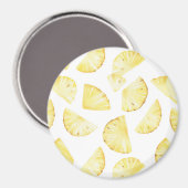Aimant Fruits Jaunes Ananas (Recto/Verso)