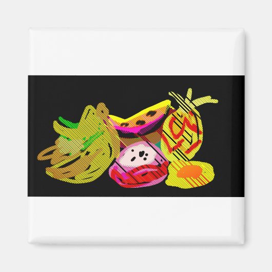 Aimant Fruits joie d'été (Devant)
