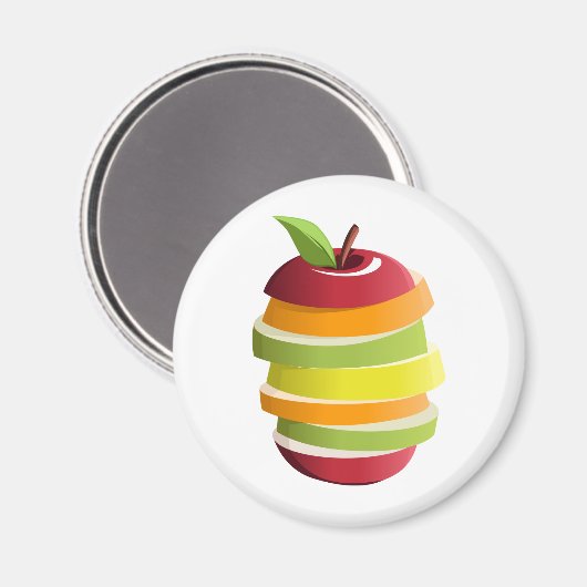 Aimant Fruits mixtes (Recto/Verso)