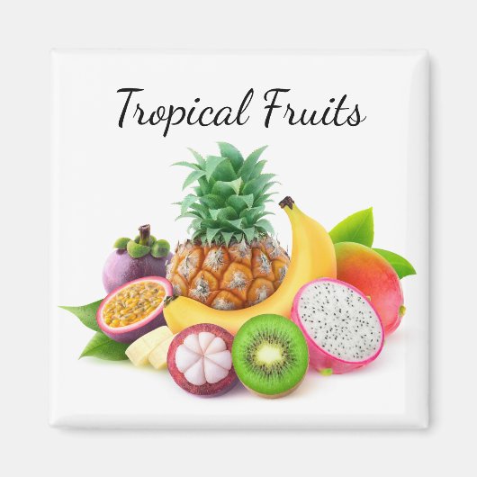 Aimant Fruits tropicaux (Devant)