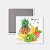 Aimant Fruits tropicaux (Recto/Verso)