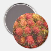 Aimant Fruits tropicaux Rambutan (Recto/Verso)