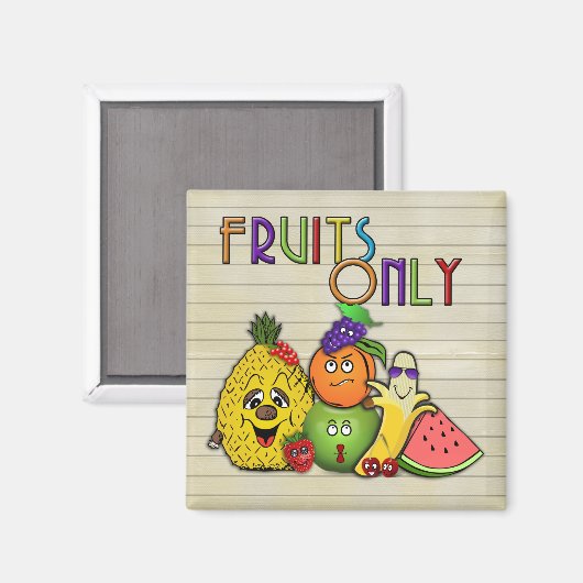 Aimant fruits uniquement (Recto/Verso)