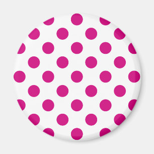 Aimant Fuchsia polka