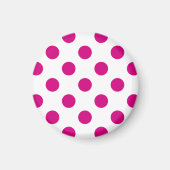 Aimant Fuchsia polka (Devant)