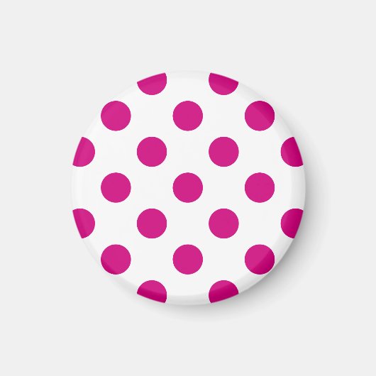 Aimant Fuchsia polka (Devant)