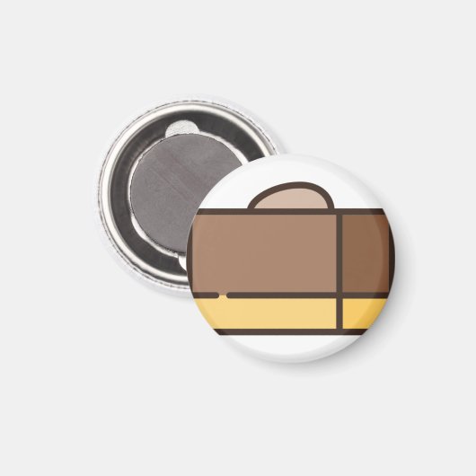 Aimant fudge au chocolat (Recto/Verso)