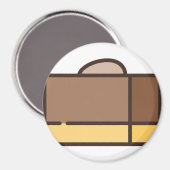 Aimant fudge au chocolat (Recto/Verso)