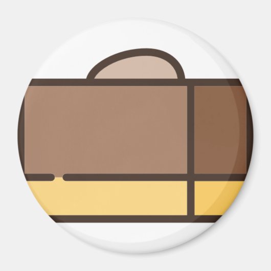 Aimant fudge au chocolat (Devant)