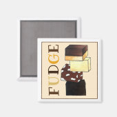 Aimant Fudge Stack Confection Confection Sucres de confis (Recto/Verso)