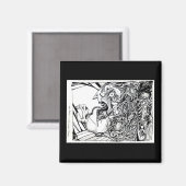 Aimant Fuir dans la terreur depuis une pièce vide... Par  (Recto/Verso)