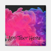 Aimant Fumée numérique rose et violet (Devant)