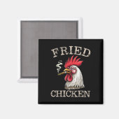 Aimant Fumer Fried Poulet Graphique Mauvaises Herbes Homm (Recto/Verso)