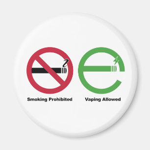 Aimant Fumer interdit. Vapage autorisé