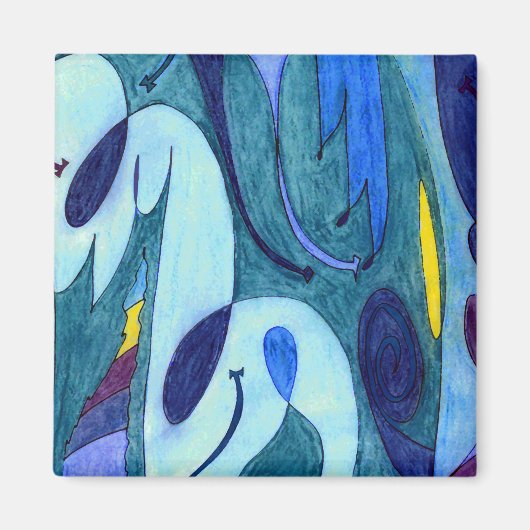 Aimant Fumes bleues (Devant)