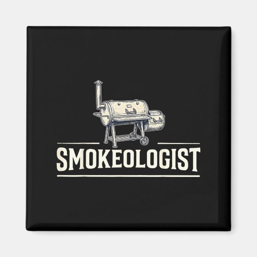 Aimant Fumeur - Pitmaster Drôle De Barbecue Fumeur Grilla (Devant)