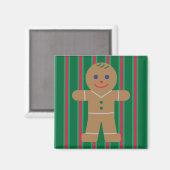 Aimant Fun and Fancy Christmas Gingbread Homme (Recto/Verso)