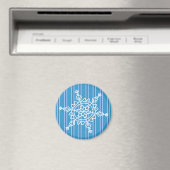 Aimant Fun and Fun Blue Snowflake (In Situ (Lave-vaisselle))
