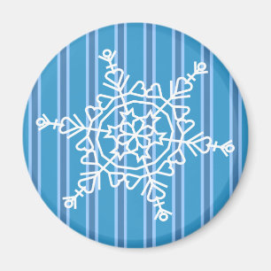 Aimant Fun and Fun Blue Snowflake