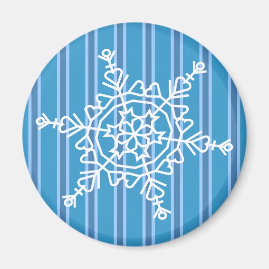 Aimant Fun and Fun Blue Snowflake (Devant)