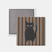 Aimant Fun and Fun Halloween Chats noirs (Recto/Verso)