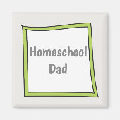 Aimant Fun and Quirky Home School Papa (Devant)