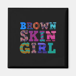 Aimant Fun Brown Skin Girl Cadeau Melanin Queen JunetDix