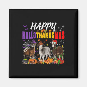 Aimant Fun Chèvres maman pèlerin Père Noël Costume Happy