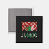 Aimant Fun Christmas Tree Cake Junkie Tis Season West (Recto/Verso)