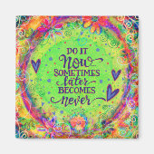 Aimant Fun Do it Now Inspiration Inspirivity Floral (Devant)