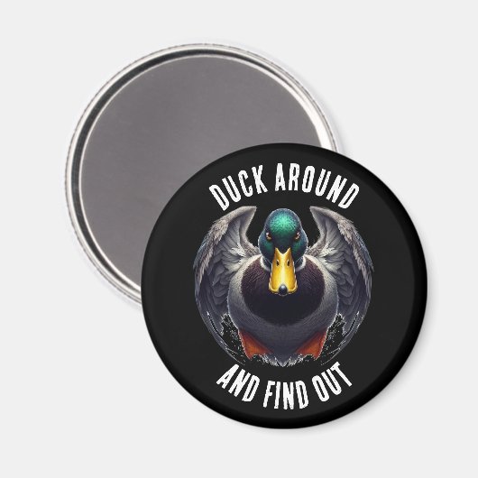 Aimant Fun Duck autour et découvrez Mad Duck (Recto/Verso)
