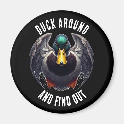 Aimant Fun Duck autour et découvrez Mad Duck (Devant)