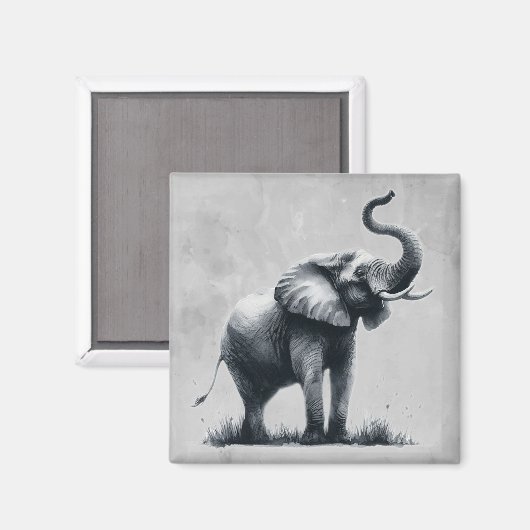 Aimant Fun Elephant Big First Impression Citation Animal (Recto/Verso)