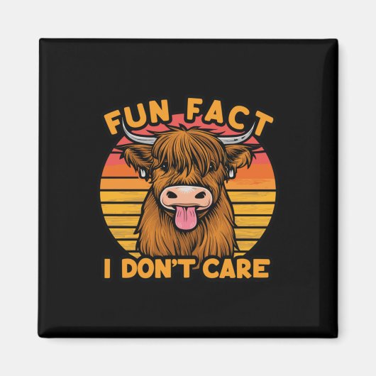 Aimant Fun Fact - Je m’en fiche. Devinez ce qui m'importe (Devant)
