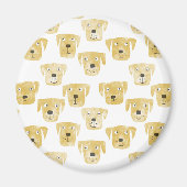 Aimant Fun Golden Labrador Retriever Chien (Devant)