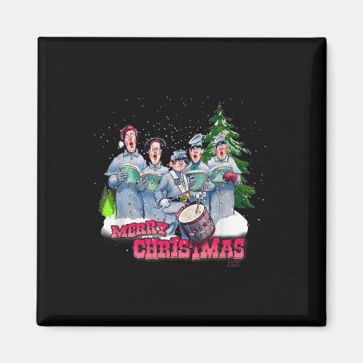 Aimant Fun Guerre civile Noël (Devant)
