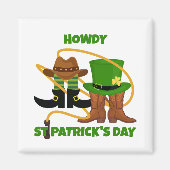Aimant Fun Happy Jour de la Saint Patrick HOWDY DIA DUIT  (Devant)